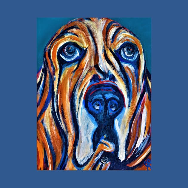 Basset Hound Face by Jeneralarts