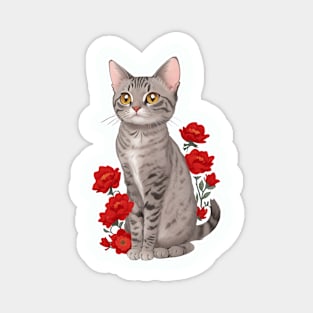 Flower cat Magnet