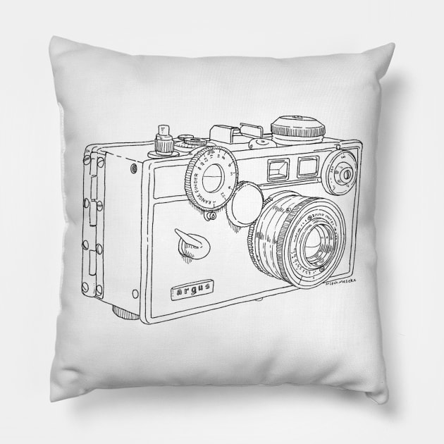 Argus C3 Pillow by TheCosmicTradingPost