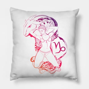 Sunset Sky Capricorn Beauty Pillow