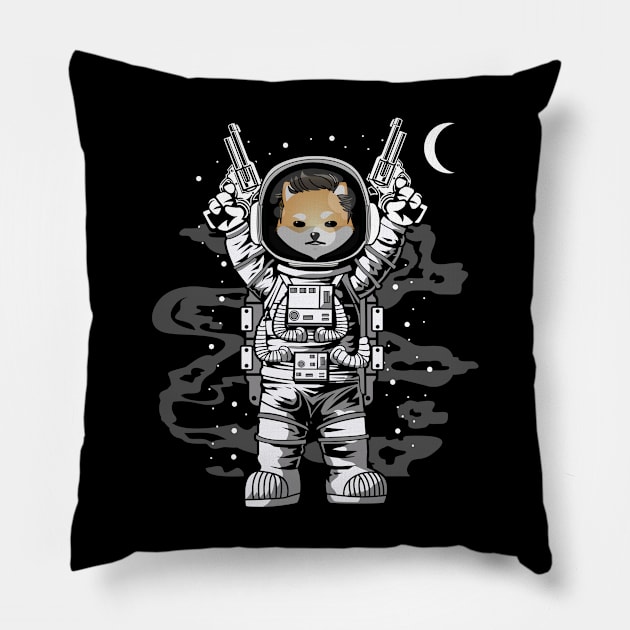 Astronaut Dogelon Mars Coin To The Moon Crypto Token Cryptocurrency Wallet Birthday Gift For Men Women Kids Pillow by Thingking About