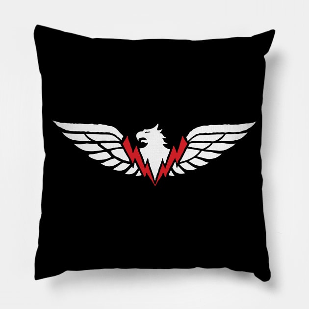 Vintage Eagle Emblem // Retro Racing Insignia Pillow by SLAG_Creative