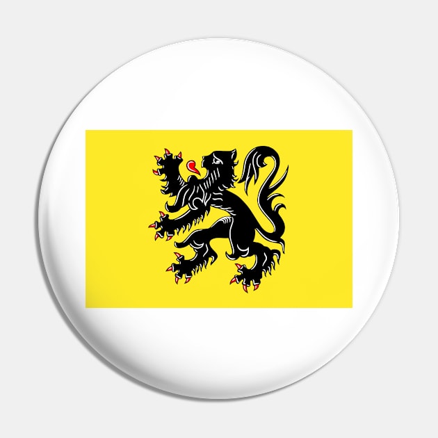 Flag of Flanders (the Flemish Community and the Flemish Region) (Belgium) Pin by Ziggy's