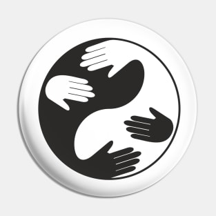 Yin-Yang Snuggling Pin