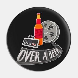 Over a Beer Logo Pin