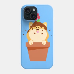 Flower Pot Shiba Phone Case