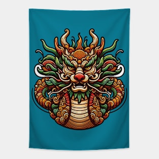 Wood Dragon 02 Tapestry