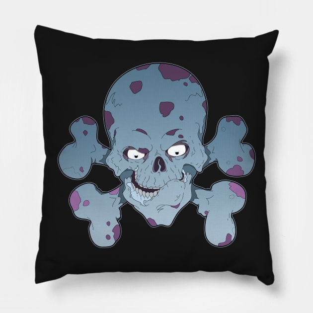 Big Daddy Cross Bones Pillow by schockgraphics