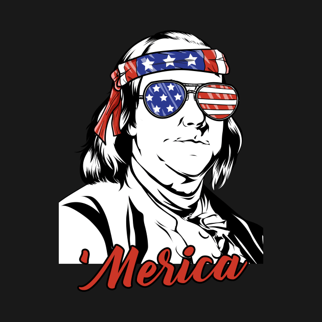 Ben Franklin 'Merican Patriotic American by 4Craig