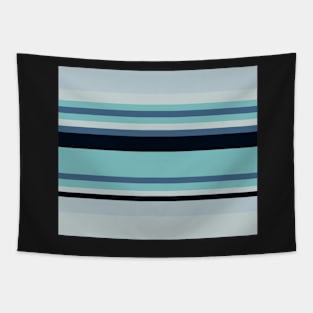 Blissful Blue Stripes Tapestry