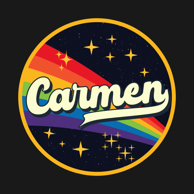 Carmen // Rainbow In Space Vintage Style by LMW Art