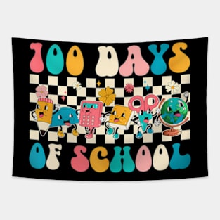 Groovy Happy 100 Days Of School 100 Days Smarter Kids Tapestry