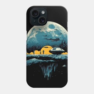 Journey to the moon, Sci Fi Phone Case