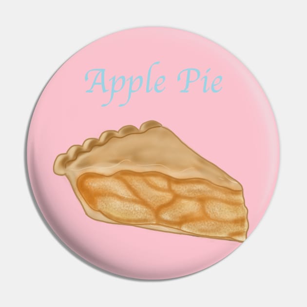 A Slice of Pie- Apple Pie with text Pin by tesiamarieart