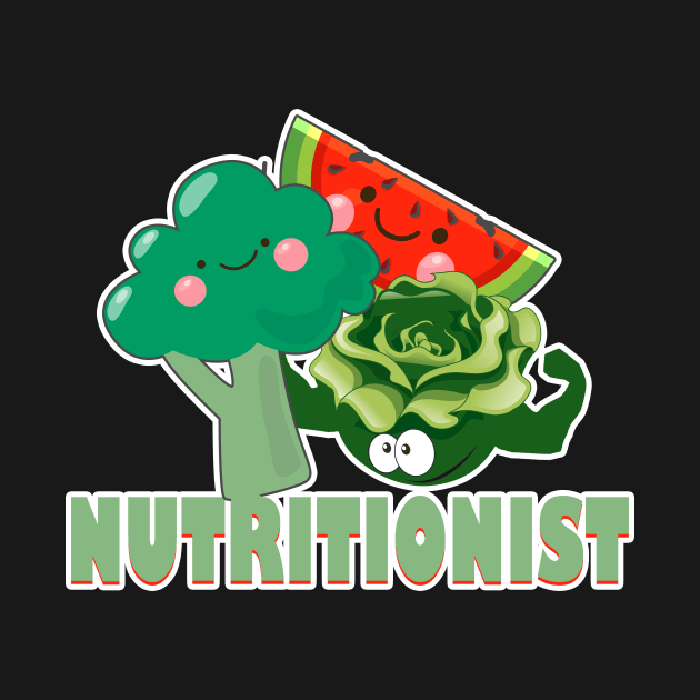 Cute Fruit & Vegetables Professional Nutritionist by theperfectpresents