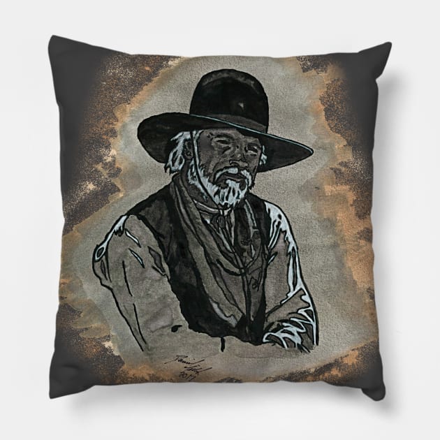 Lonesome Dove - Captain Woodrow Call Pillow by BladeAvenger