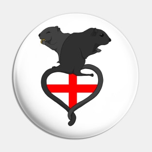 Gerbil England (dark) Pin