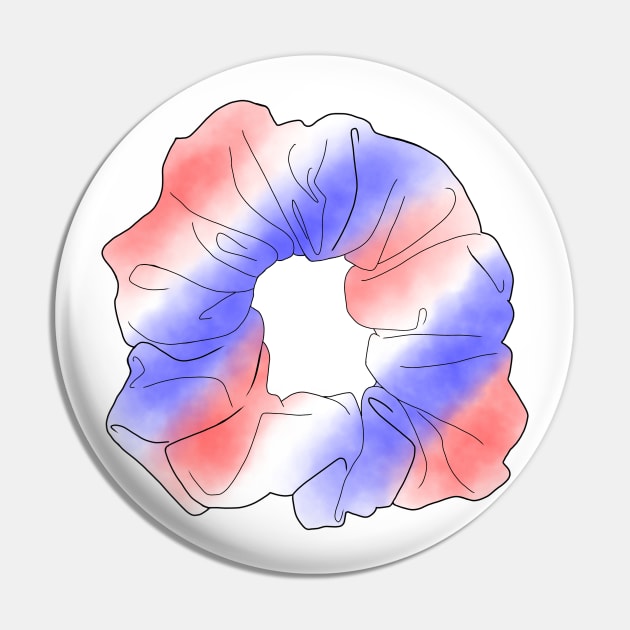 4th of July Scrunchie Pin by Feisty Designs 