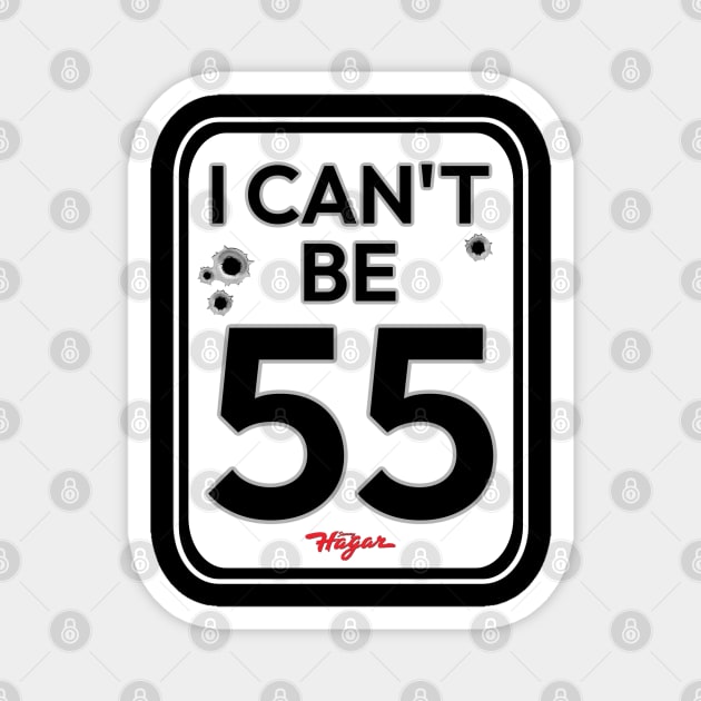 Birthday 55 Magnet by David Hurd Designs