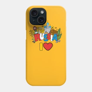 I love Russia Phone Case