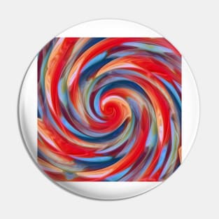 shades of blue scarlet and red spiral design Pin