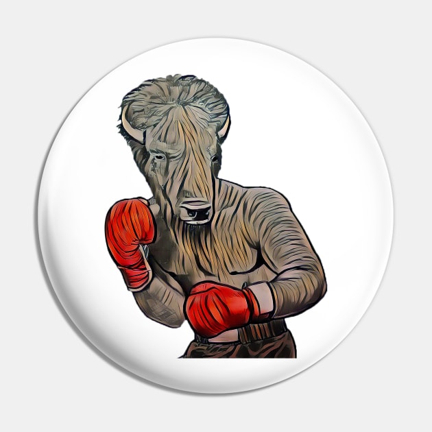 Mike Bison Pin by liquidruby