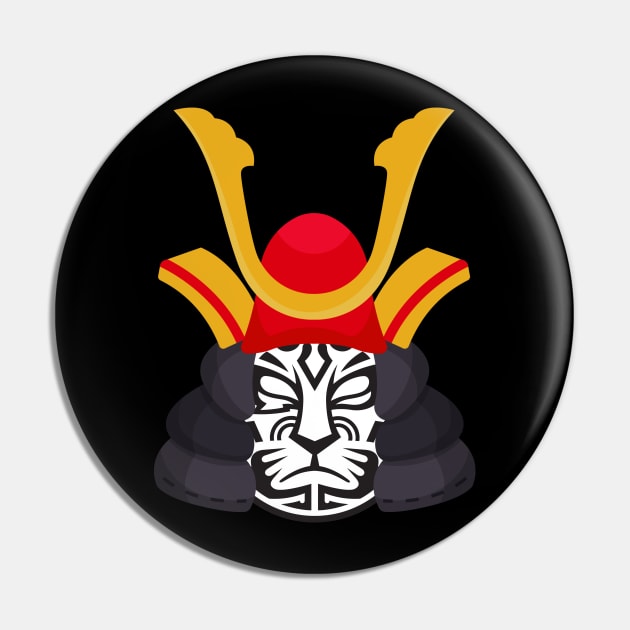 Jinrai Samurai Helmet Pin by Mister Jinrai