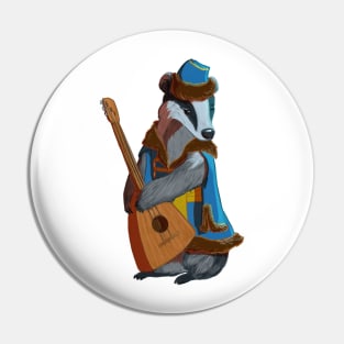 Badger Bard Pin