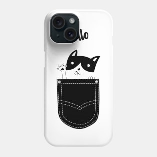 cat in pocket Phone Case