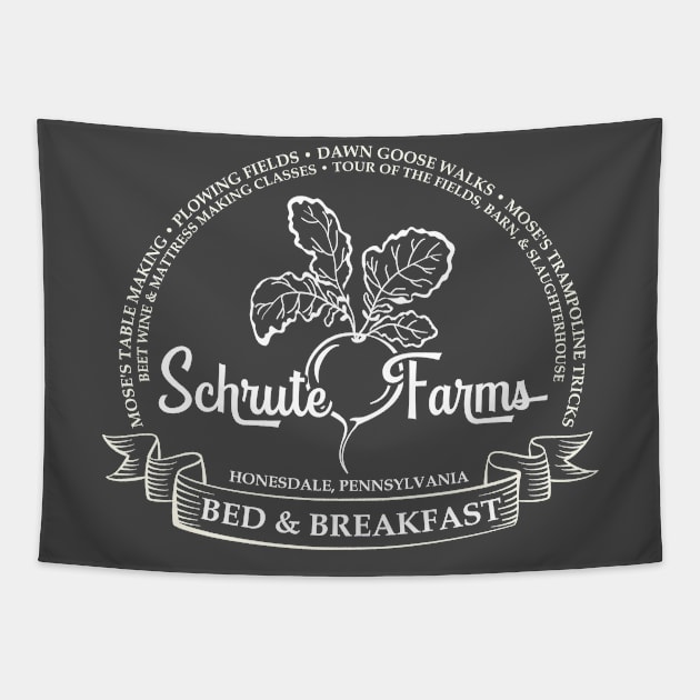 Shrute Farms B&B Tapestry by NinthStreetShirts