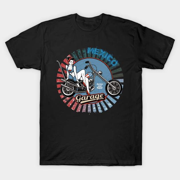 MEXICO SERVICE AND REPAIR CLUB - Hot Rod - T-Shirt | TeePublic