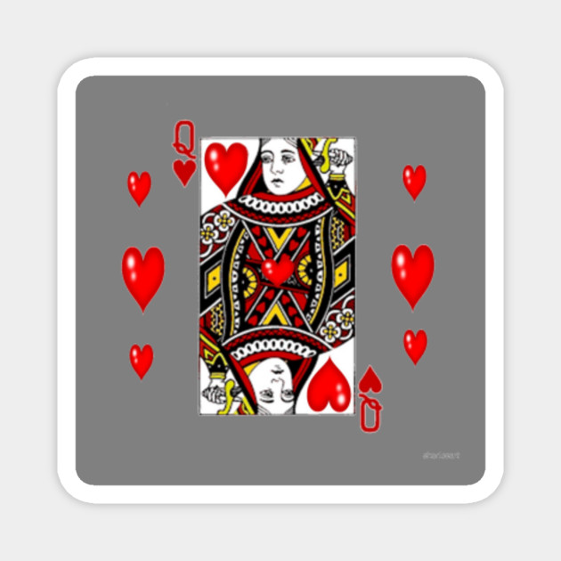 Queen Of Hearts Grey Art Casino Card Queen Of Hearts Grey Art Casino Card Magnet Teepublic De Queen Of Hearts Grey Art Casino Card Queen Of Hearts Grey Art Casino Card Magnet Teepublic De