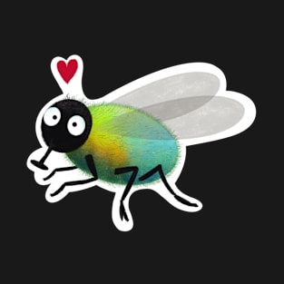 Blue bottle fly sticker T-Shirt