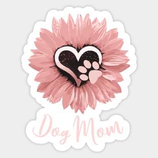 Womens Dog Mom Mothers Day Flowers Poodle Mom T Shirt Gift