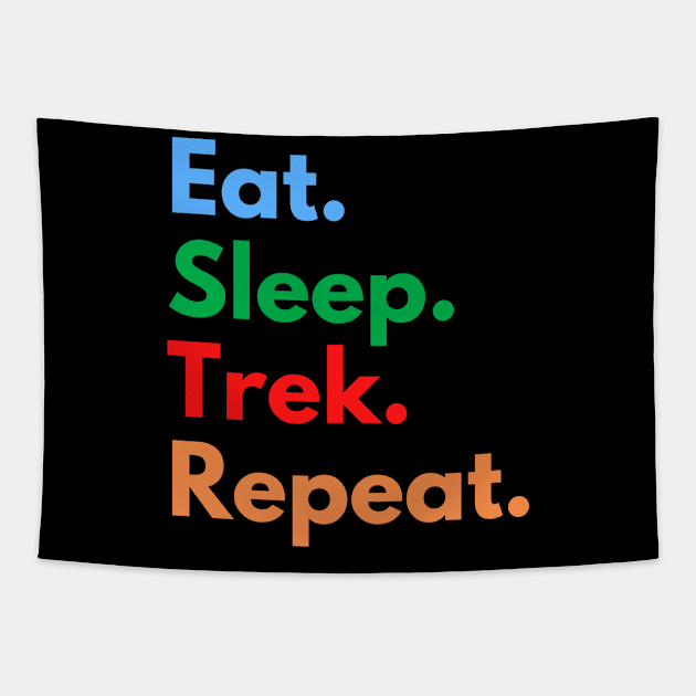 Eat. Sleep. Trek. Repeat. Tapestry by Eat Sleep Repeat