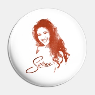 Selena Portrait Pin