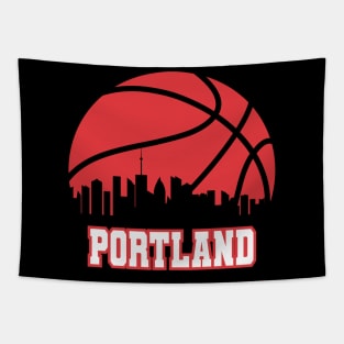 Portland Basketball Retro Tapestry