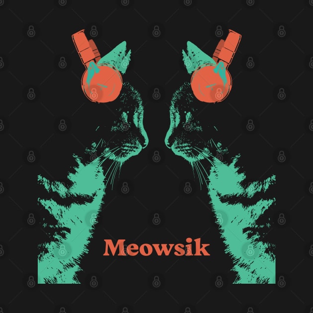 Retro Cats Music Album Cover by Omise