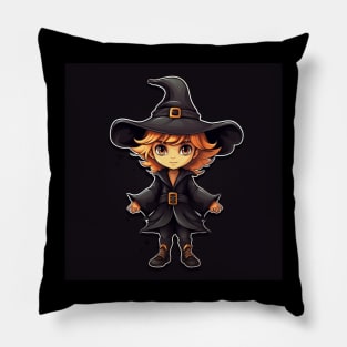 Happy halloween witch Pillow