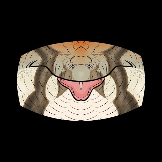 Pink Tongue Skink Mask by TwilightSaint