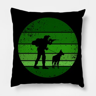 K-9 Team Sunset Pillow