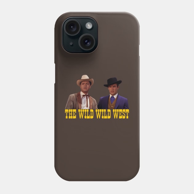 The Wild Wild West - Jim West, Artemus Gordon - 60s Sci Fi Western Phone Case by wildzerouk