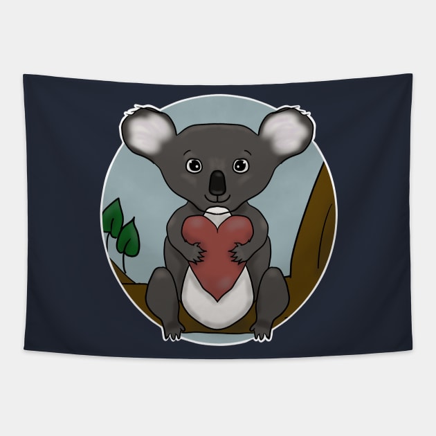 Just a girl who loves koalas Tapestry by Antiope