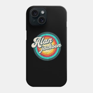 alan/ name in rainbow circle Phone Case