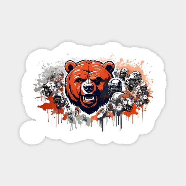 chicago bears football team Magnet by A1designs