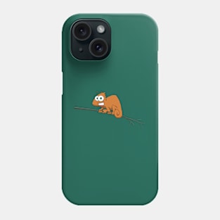 Orange chameleon Phone Case