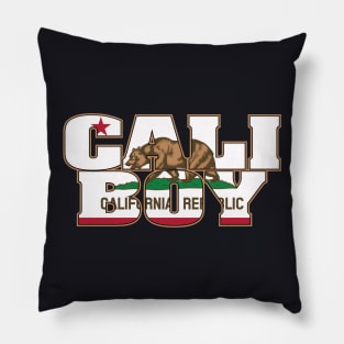 Cali Boy (Bear Flag Design) Pillow