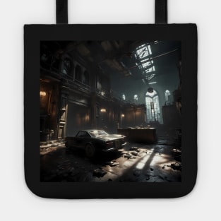 Arkham asylum inspired art Tote