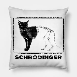 Schrodinger's cat_BLK Pillow
