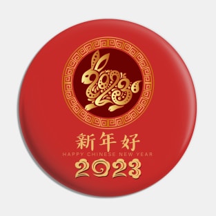 Happy Chinese New Year 2023 - Year Of The Rabbit Men Women Pin